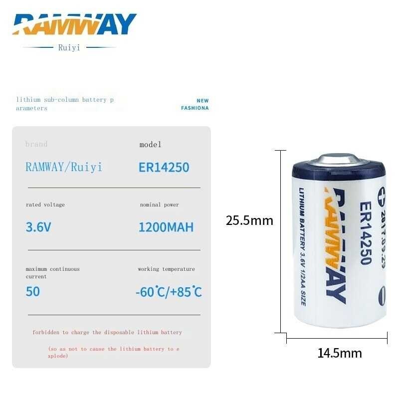 Er14250แบตเตอรี่2023 อุปกรณ์ (Gratis Ongkir) 14250แบตเตอรี่ลิเธียม