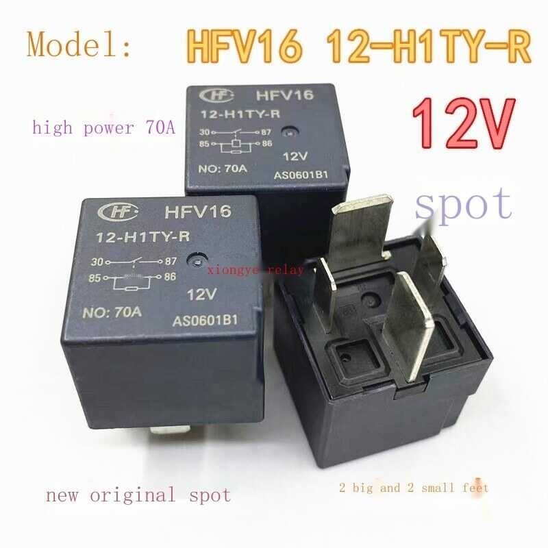 ❤ New Original Genuine Hfv16 12-H1ty-R Car Forklift Relay 12V 70A 4 Feet Big