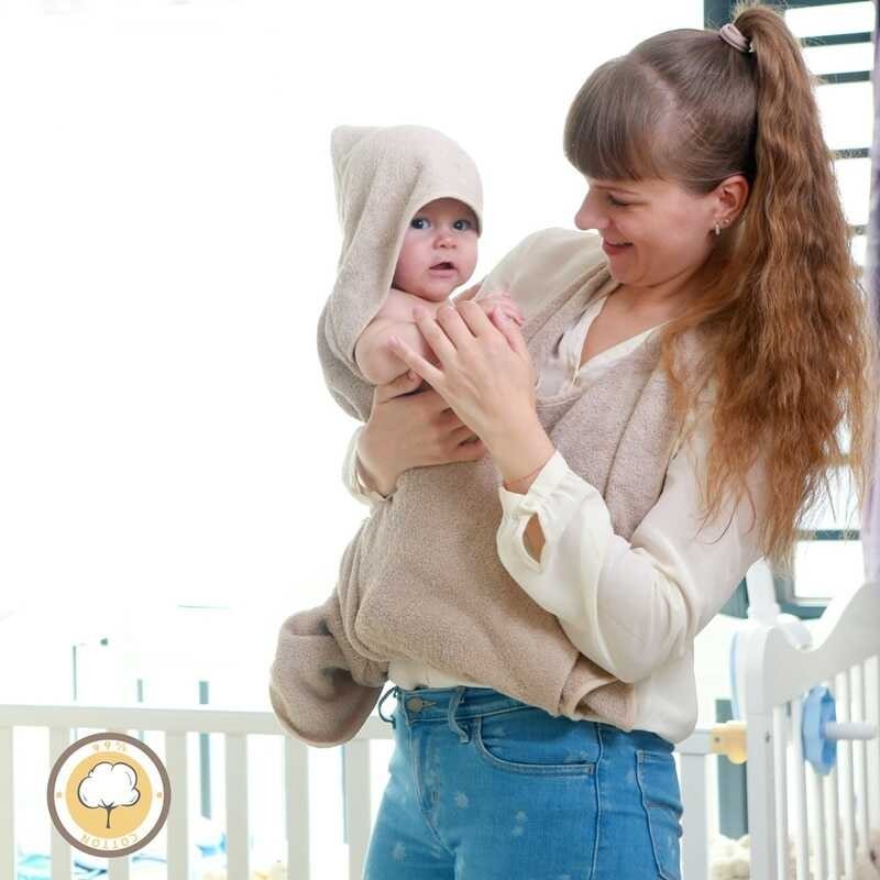 Combed Gniermaoyiyou Cotton Cape For Newborn Baby Bath Towel Hooded Apron Absorbent Kids Wipes
