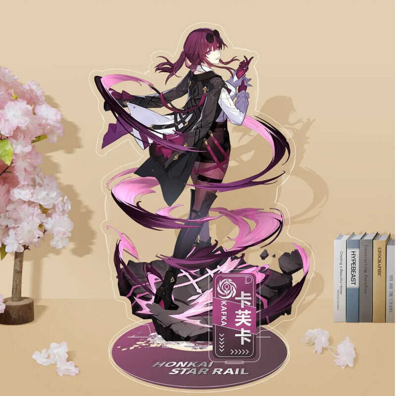 Star Rail Honkai: Kafka Bailu Ren Character Card Cosplay Desktop Decoration Acrylic Standing Plate
