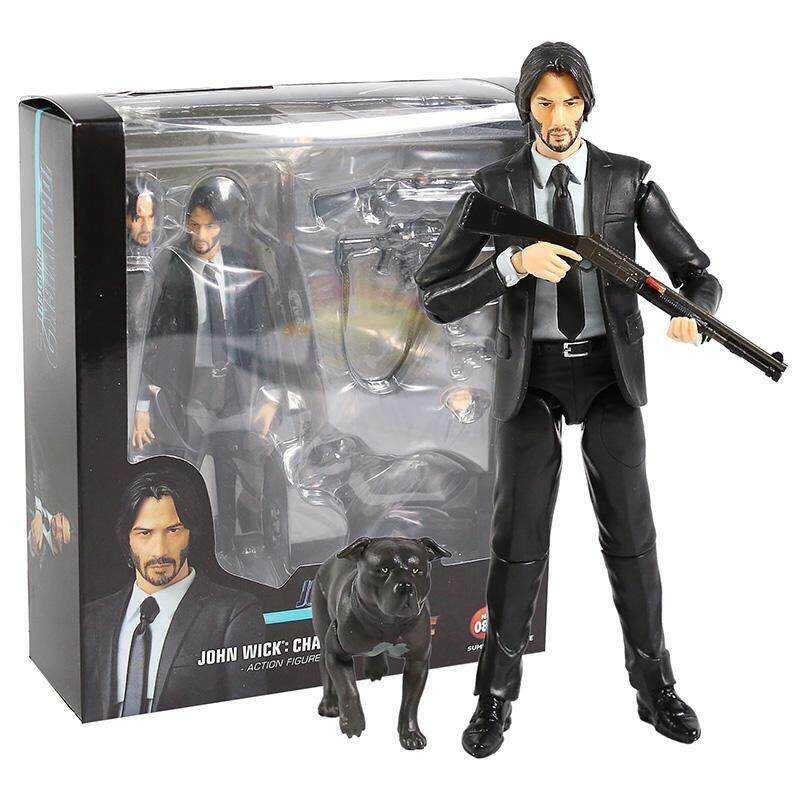 15 ซม.ใหม่ประเภท Mafex 085 JOHN WICK Chapter 2 ตุ๊กตาขยับแขนขาได้สะ