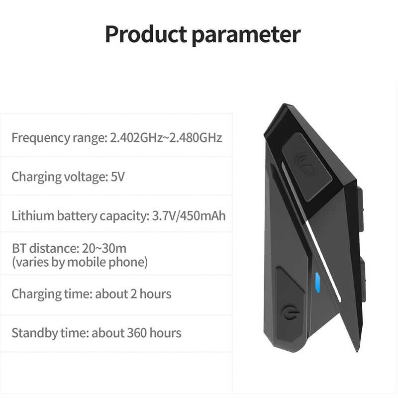 ❤ Yz06 Bluetooth 5.0 Motorcycle Helmet Headset Wireles S Stereo Hands-Free FM Radio Waterproof Bl