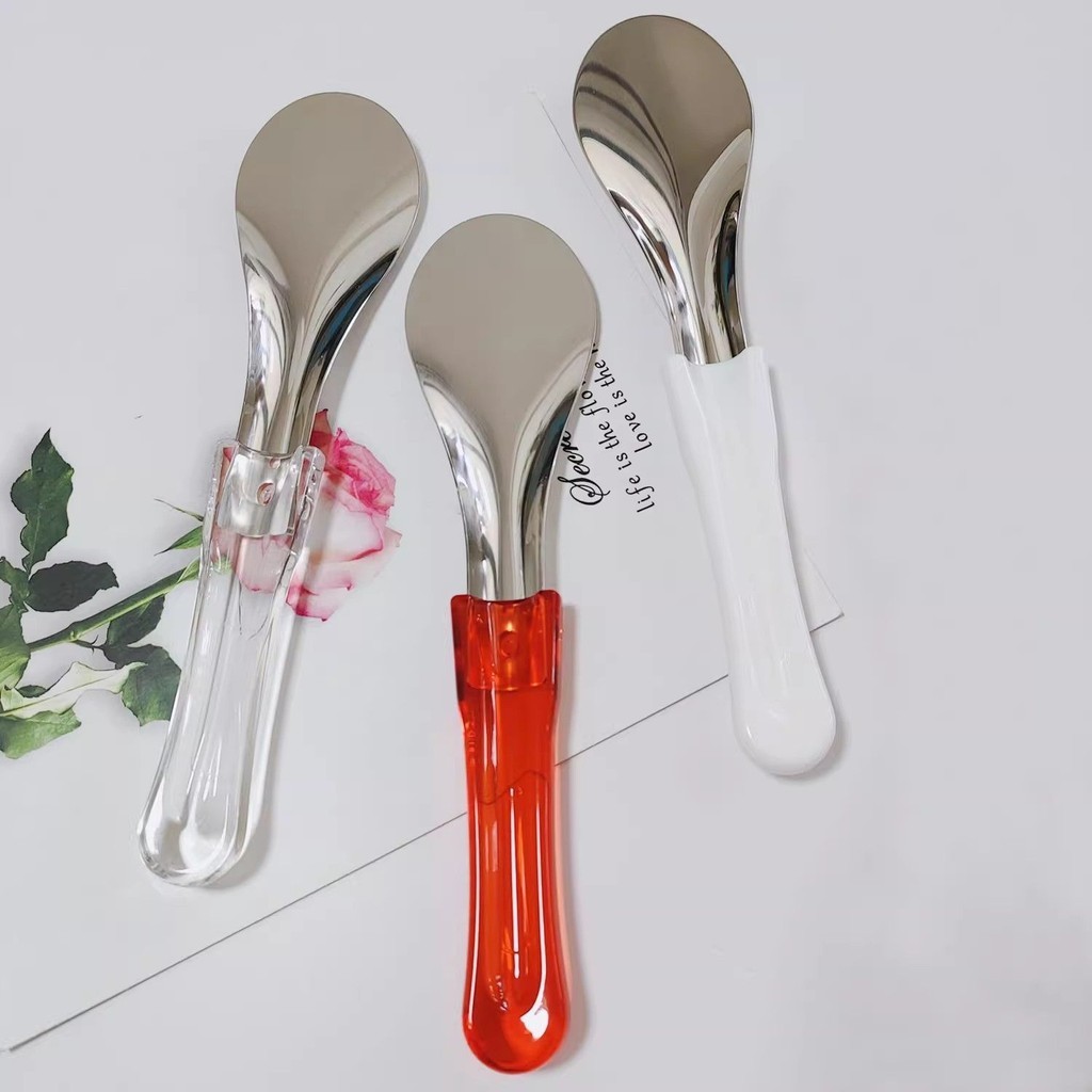 304 สแตนเลสไอศกรีม Rose Shape พลั่วไอศกรีม Handmade DIY พลั่วน้ําแข็งพลั่ว 26 ซม.