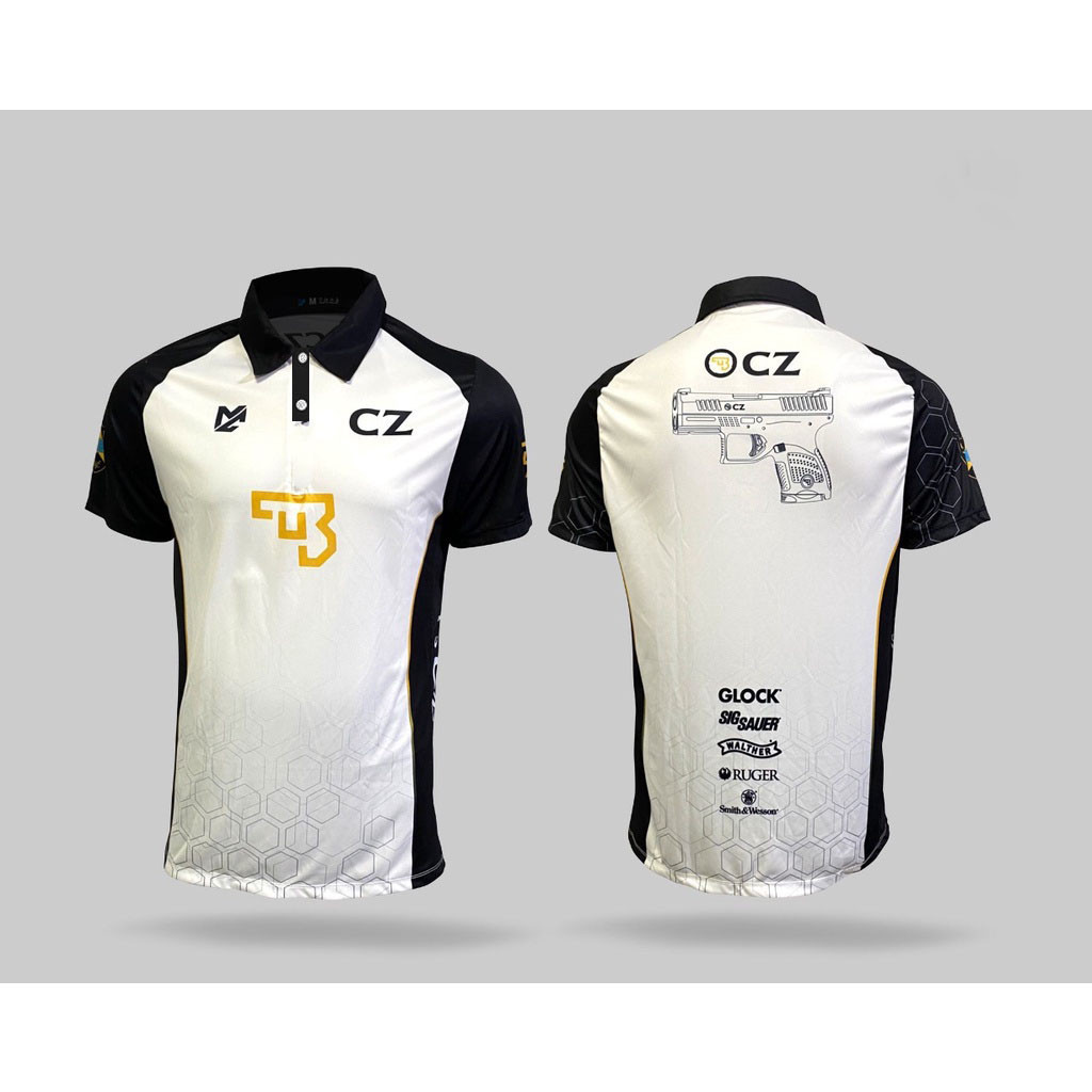 ดีไซน์ใหม่ 2025 เวอร์ชั่น - เสื้อโปโล CZ tactical 3D - ชื่อออกแบบฟรี