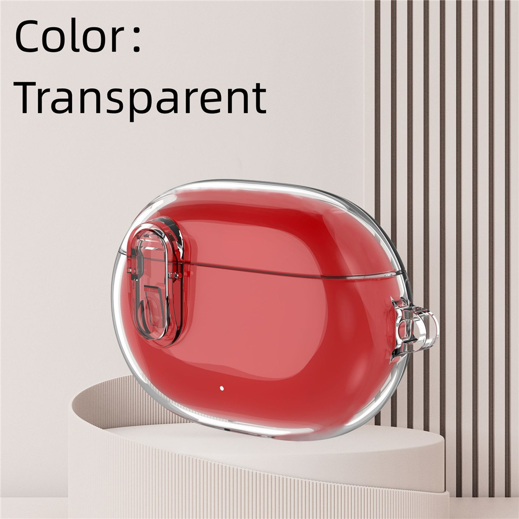 เคสหูฟังแบบใสสําหรับ Studio Buds/Studio Buds+ เคสป้องกันหูฟังกันกระแทกป้องกันการหล่นพร้อมพวงกุญแจ