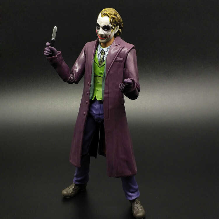 No.051 MAF DC Robber Joker Burger Clown Heath Ledger Figure Model 18Cm Male Action Figure Boys Gift