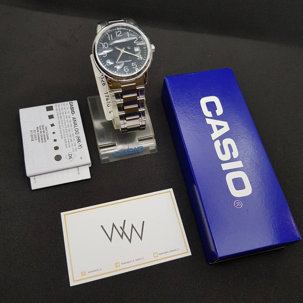 



 ♞,♘ของแท้ นาฬิกาข้อมือ Casio ผู้ชาย รุ่น MTP-V002 สายสแตนเลส