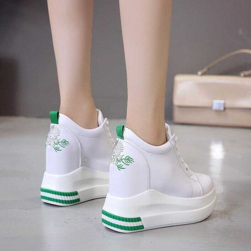 ❤ Women's Wedge Sneakers Summer Fashion Breathable High Heels Ladies Casual Shoes Vulcanize Women