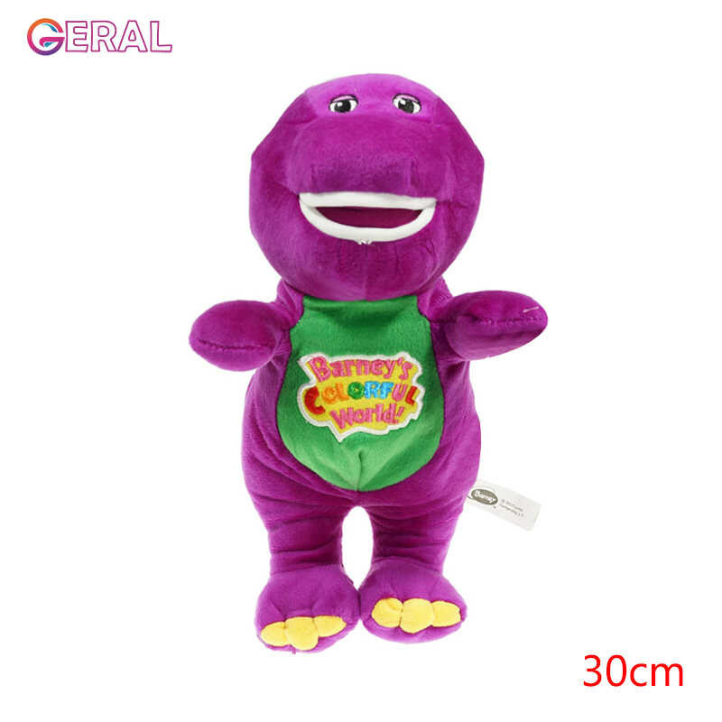 Geral Singing Barney Dinosaur Barney's Great Adventure Plush Toy Kids Movie Stuffed Doll Gift For C 