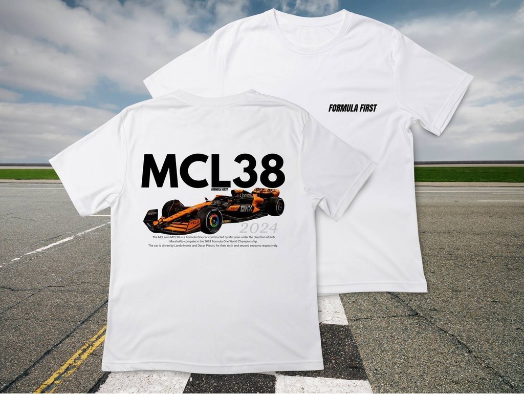 ใหม ่ 2024 McLaren Formula 1 Car T-Shirt | F1