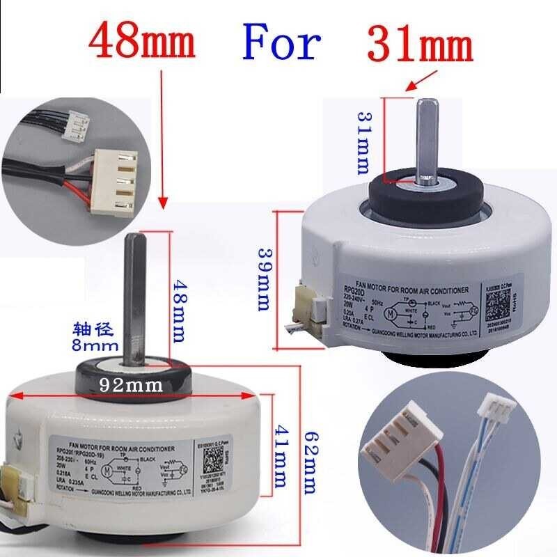 Midea สำหรับพัดลมปรับอากาศ มอเตอร์พัดลมสำหรับแอร์ติดห