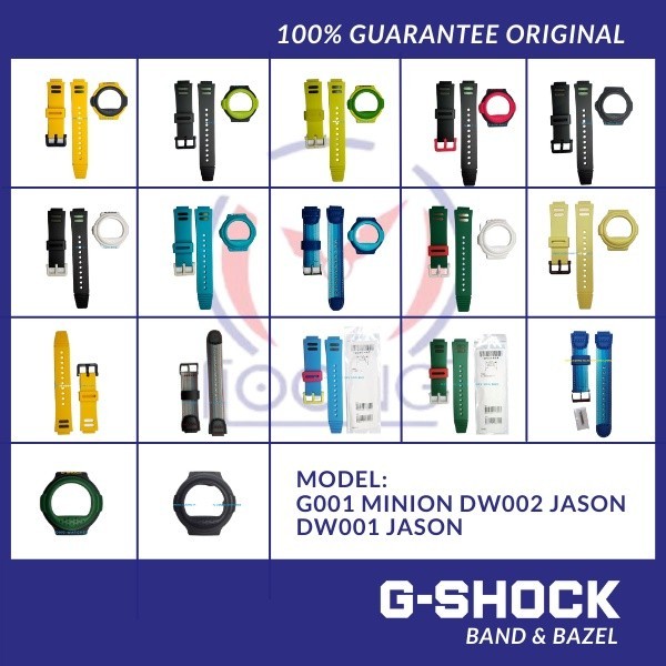 G-shock G001 minion DW002 DW001 JASON BAND and และ BEZEL "bnb มินเนี ่ ยน DW002 DW001 JASON BAND an