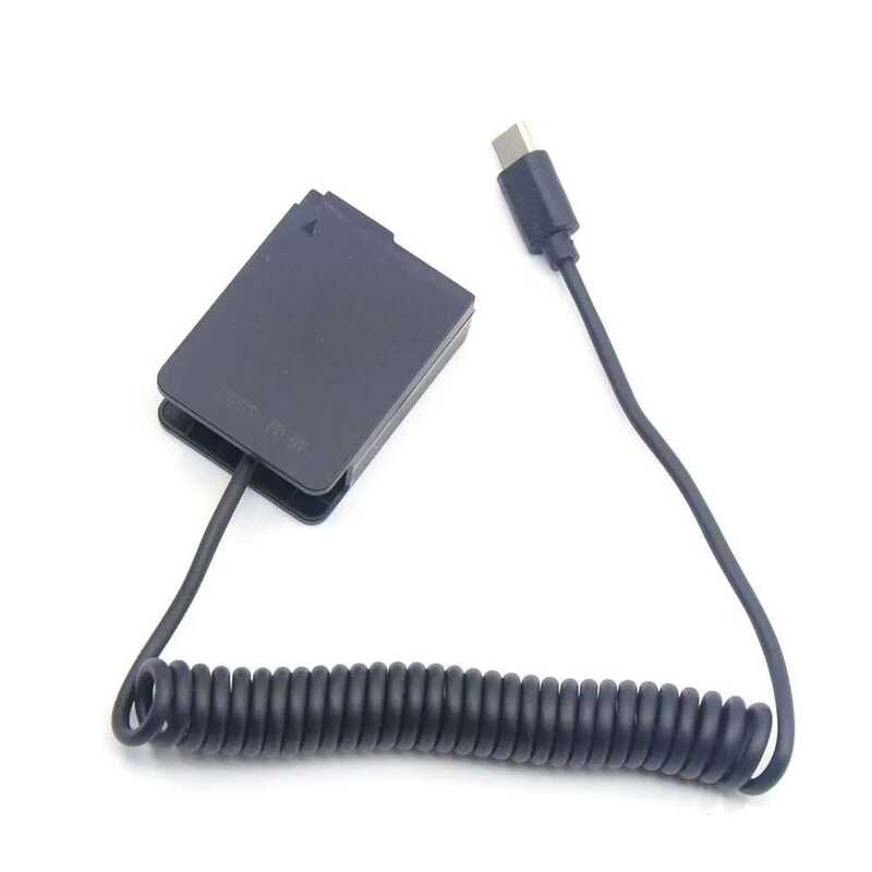 ❤️ PD USB Type C เป็น Dmw-Blc12แบตเตอรี่เลียนแบบ Dmw-Dcc8 DC Coupler สำหรับ Dmc-Gx8 G80 G81 G85