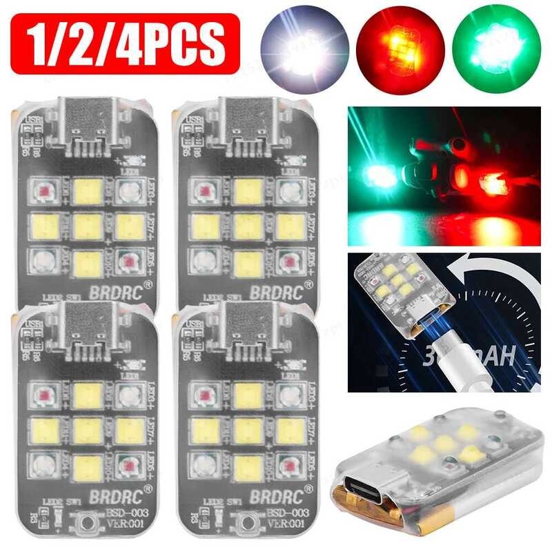 ❥ สัญญาณ LED ไร้สาย Drone Strobe Light 3 โหมด Anti-Collision ไฟเตือนแฟลชตัวบ่งชี้สําหรับ DJI Mi