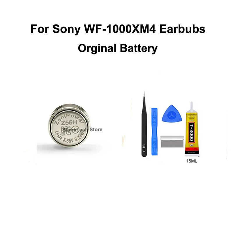 Zenipower แบตเตอรี่เหรียญ Z55h 1254 3.85V อะไหล่แบตเตอรี่สำหรับ Sony Wf-1000Xm4ไม่ Cp1254 A3