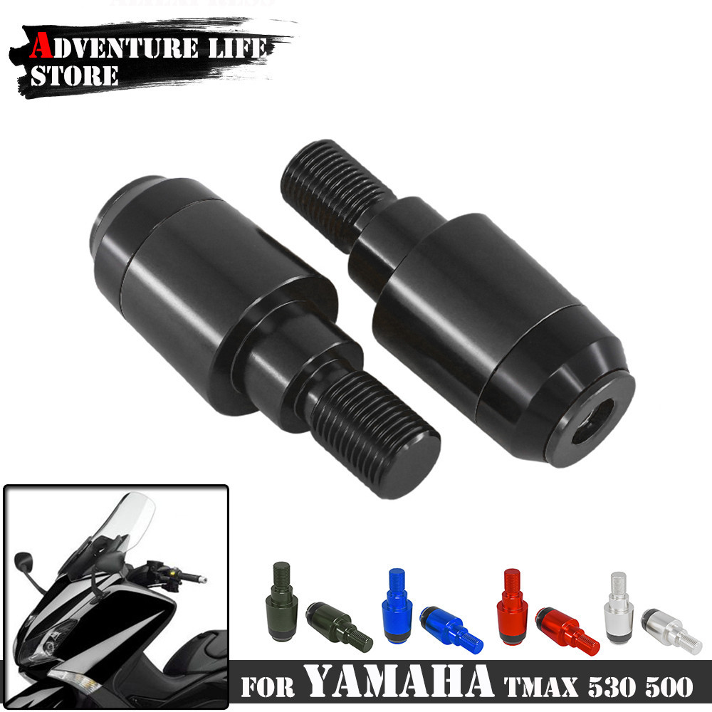 รถจักรยานยนต ์ Handlebar Counterweight Plug Slider สําหรับ YAMAHA TMAX560 TMAX 530 500 TMAX530 TMAX500 Handle Bar Ends Grips 7/8'22 MM