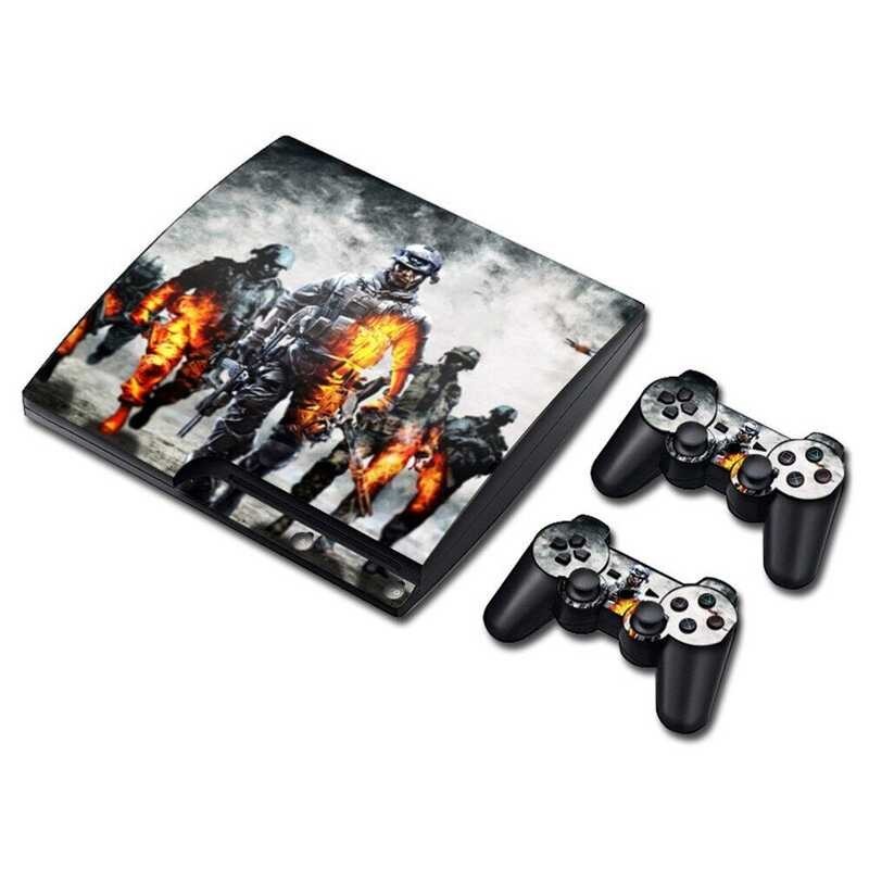 Style New Vinyl Skin Cover For Ps3 Slim Vinyl Sticker Console And Controller Decal New Design