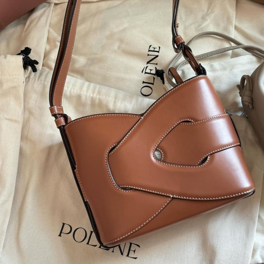 ♞,♘,♙ พร้อมส่ง!! Polene nodde cognac ( No box ) OKJ