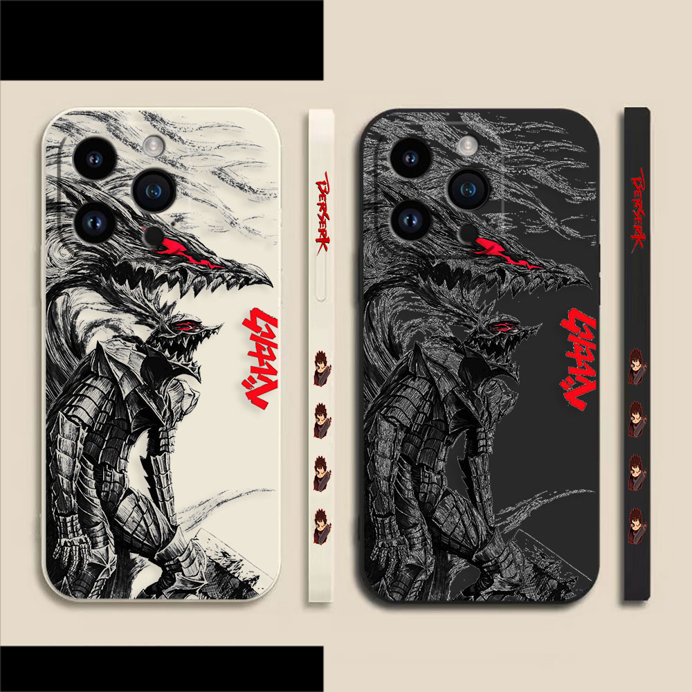 โทรศัพท์มือถือกรณี Guts Berserk Dragon สําหรับ Apple iPhone 11 14 15 12 13 Pro MAX Plus iPhone X XR XS MAX 12 13 Mini iPhone 6 7 8 Plus 6S SE2020 SE2022 ZBP0521