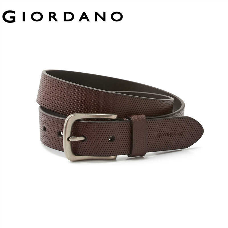 เข็มขัดผู้ชาย Giordano Official เข็มขัดหนัง เข็มขัดแฟชั่นผช