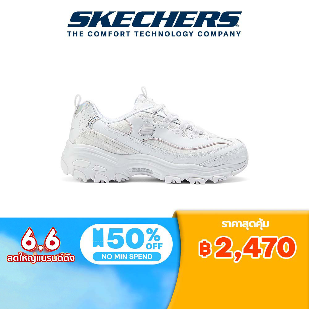 Skechers สเก็ตเชอร์ส รองเท้า ผู้หญิง Sport D'Lites 1.0 Shoes - 150038-WHT