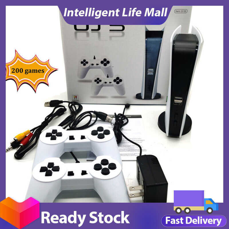 Nostalgic 1 Set Retro Console P5 Mini Tv Computer Game Station Gs5 Wired 200 Games s