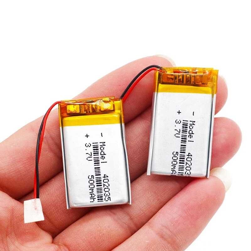 ➧ ความจุสูงคุณภาพสูง 3.7V 402035 Lipo Li-Polymer แบตเตอรี่ 500Mah Li-I
