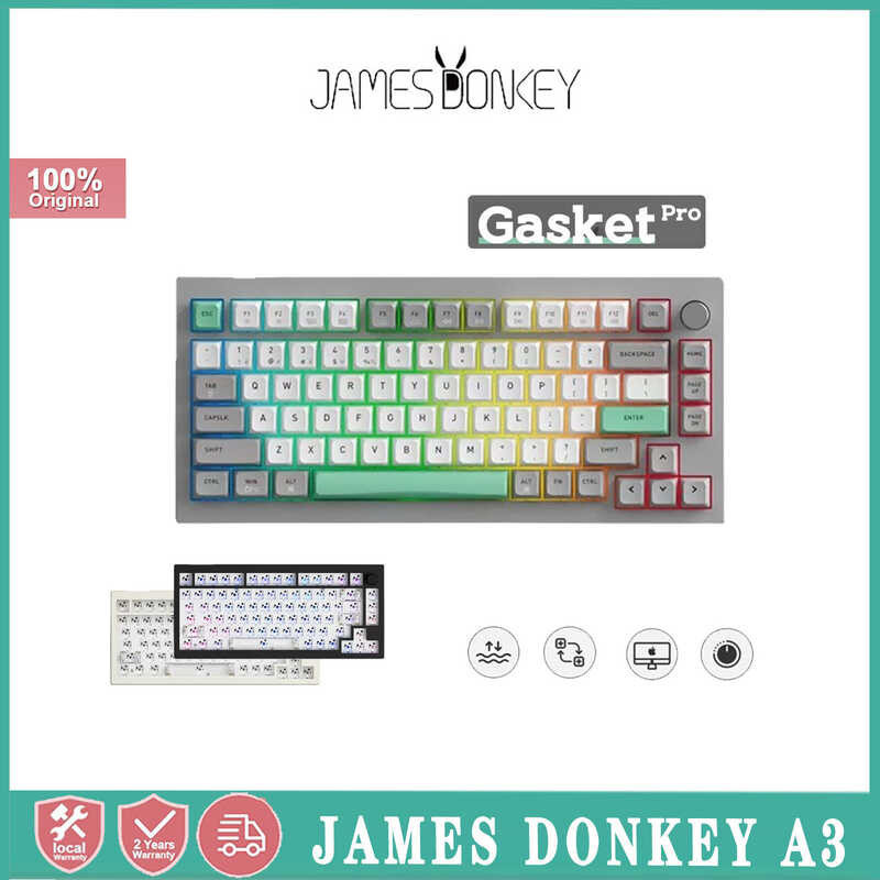 Donkey A3 James Wireless Mechanical Keyboard Kit 75% with Knob Volume