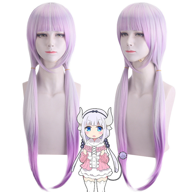 L Cos Wigs Kobayashi's Dragon Maid Girl Shook Dragon Favner Connaught Child Care Kobayashi Lukoya W