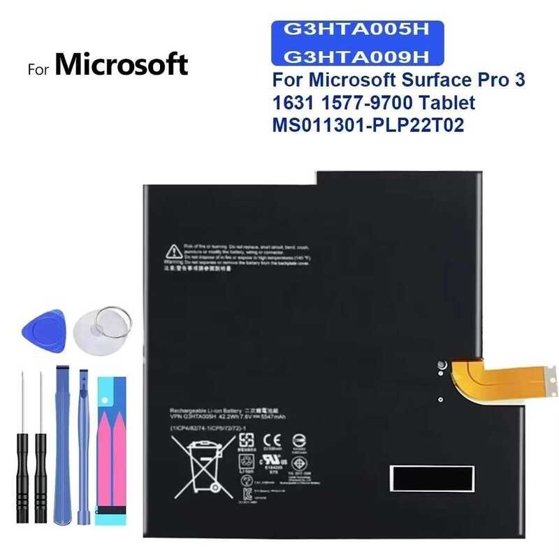 for Microsoft Surface Pro 3 1631 1577-9700 Tablet MS011301-PLP22T02 G3HTA005H / G3HTA009H แบตเตอรี่ 