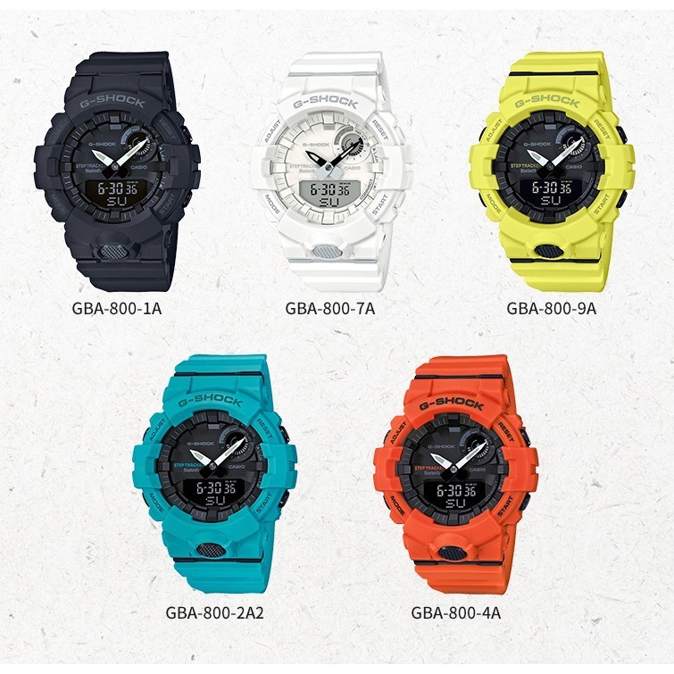 ♞,♘,♙นาฬิกา G-Shock G-SQUAD รุ่น GBA-800 นาฬิกาสำหรับคนรักการออกกำลังกาย ใส่ได้ทั้งชายและหญิง - ของ