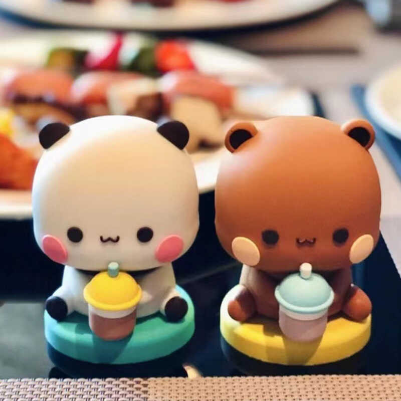 Bubu 12Pcs Dudu รูป Bubu และ Dudu Bears Action FIGURE Mitao PANDA Bubu Y Dudu Ositos Figurine