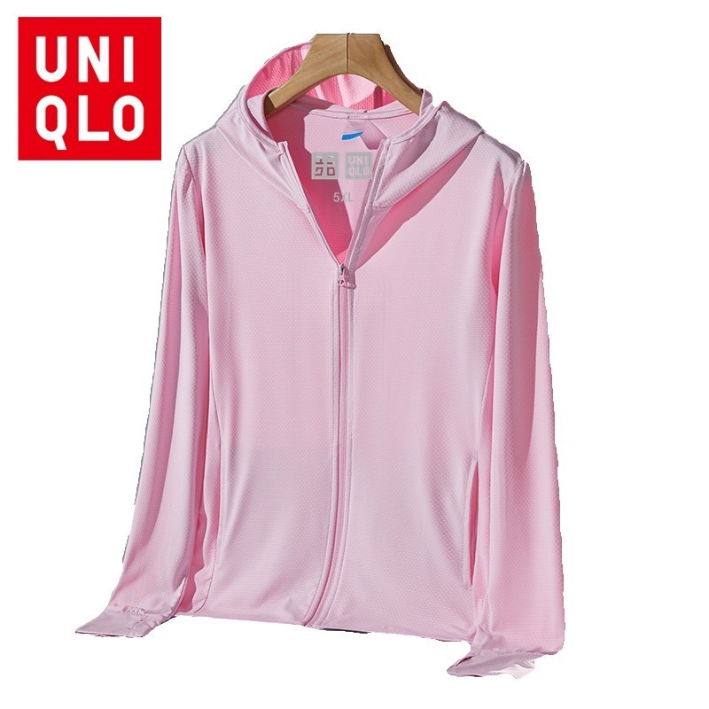 saideehome  ♞,♘【8 สี】uniqlo เสื้อแจ็กเก็ต เสื้อฮู้ดดี้ กันแดด กันลม ผู้หญิง นุ่มสบาย ฤดูร้อน แห้งเร