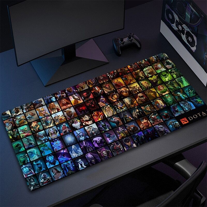 Dota 2 แผ่นรองเมาส์คอมพิวเตอร์อุปกรณ์เสริมสําหรับเล่นเกมอะนิเมะ MousePad แผ่นรองเมาส์ขนาดใหญ่ Tapis De Souris Mausagepad Deskmat Alfombrilla Raton