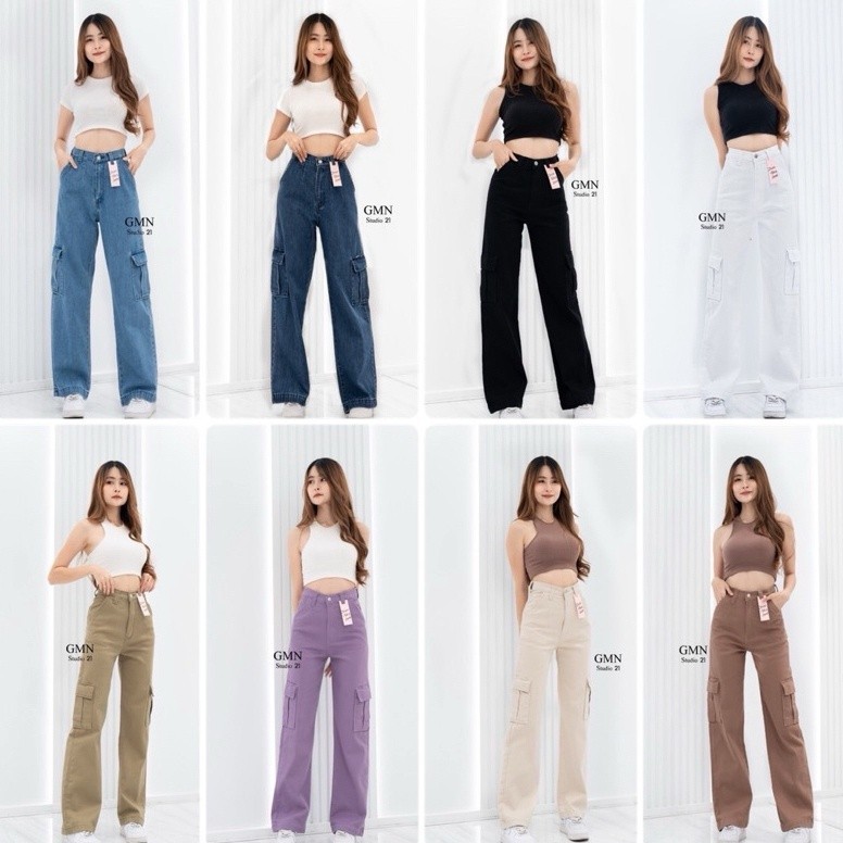 กางเกงแนะนํา CHU JEANS 5KG CARGO 3 นําเข ้ า BANGKOKCLCHU3