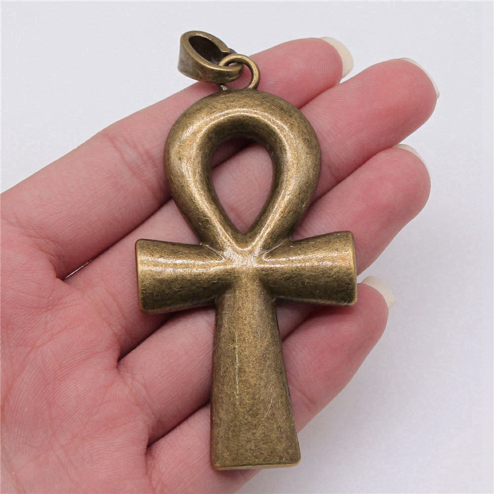 Ankh Cross Charms อุปกรณ ์ เสริมน ่ ารักเครื ่ องประดับทําคอลเลกชันอุปกรณ ์