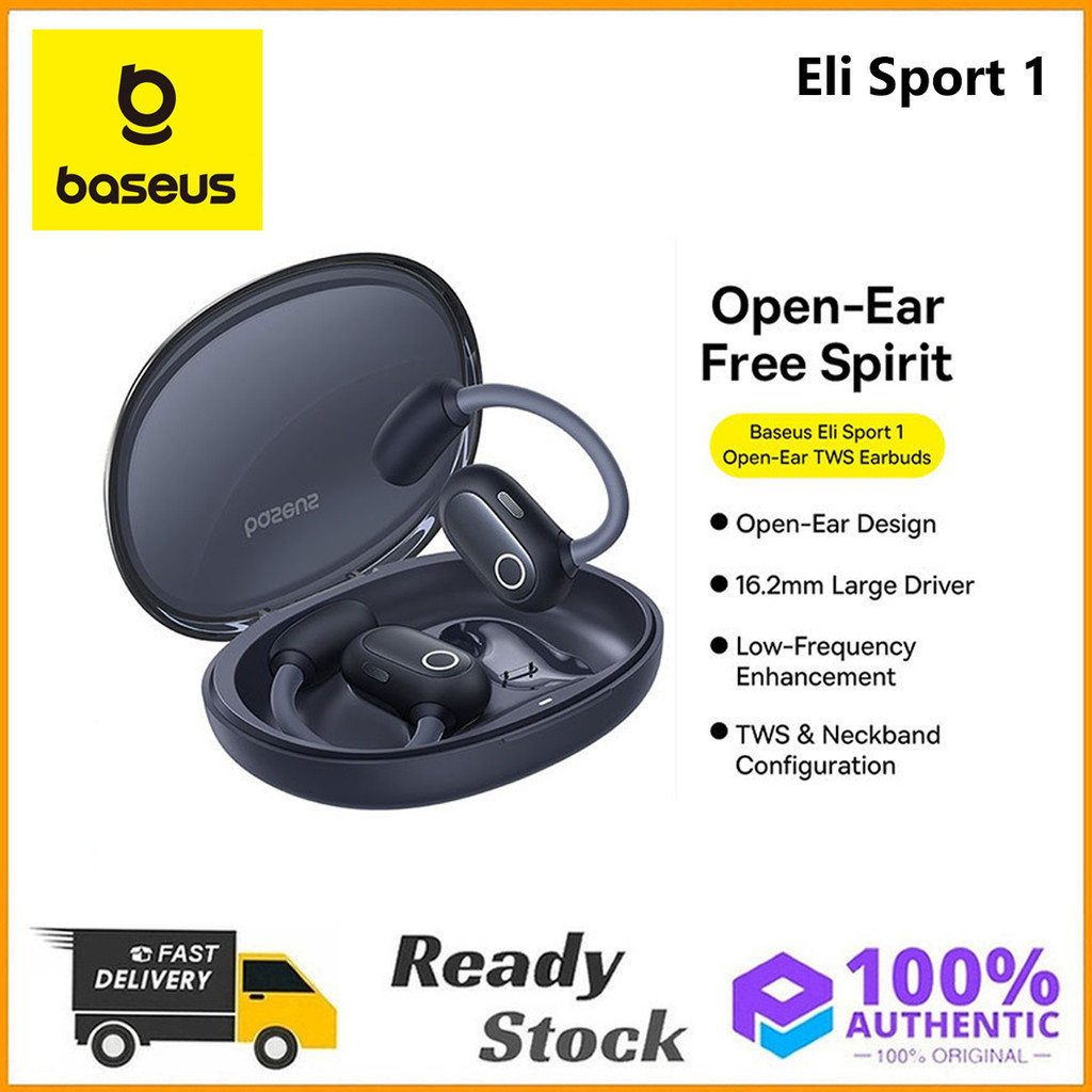Original Baseus Eli Sport 1 หูฟัง TWS แบบเปิดหูไร ้ สาย 5.3 หูฟังบลูทูธ