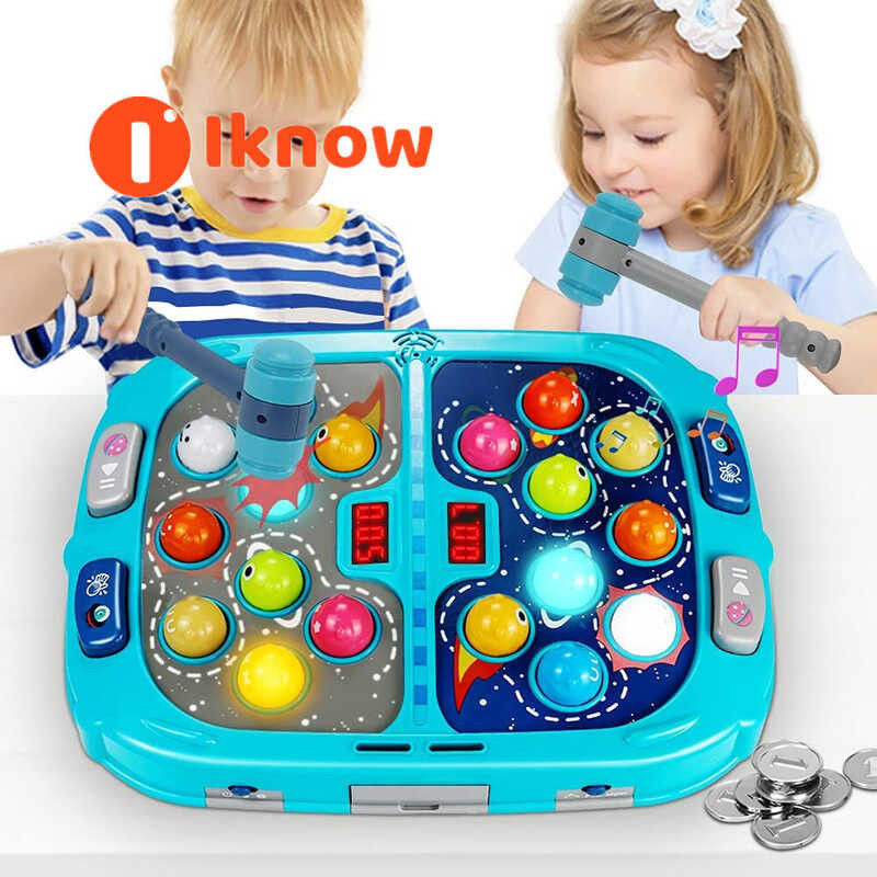 know Game, I 3+ Year Old Boys/Girls, Whack A Mole Game Toddlers, Pounding Toy for 3 4 5 6 7 8+ Kids