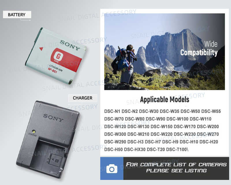 NPBG1 NP NP-BG1แบตเตอรี่กล้อง BG1ที่ชาร์จแบตเตอรี่กล้องโซนี
