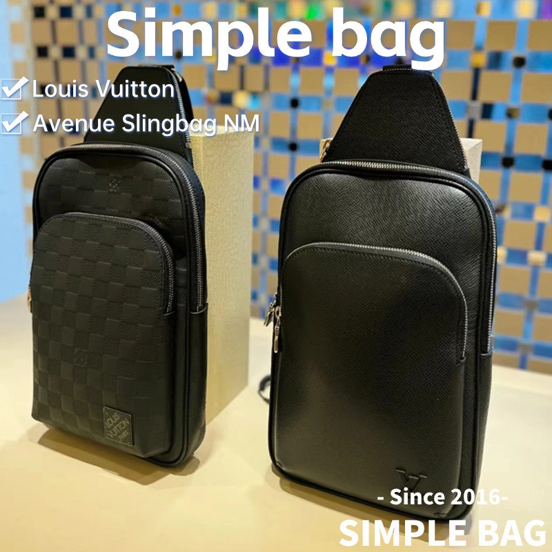 Louis Vuitton Avenue Sling NM Messenger กระเป ๋ าสะพายไหล ่ กระเป ๋ า LV