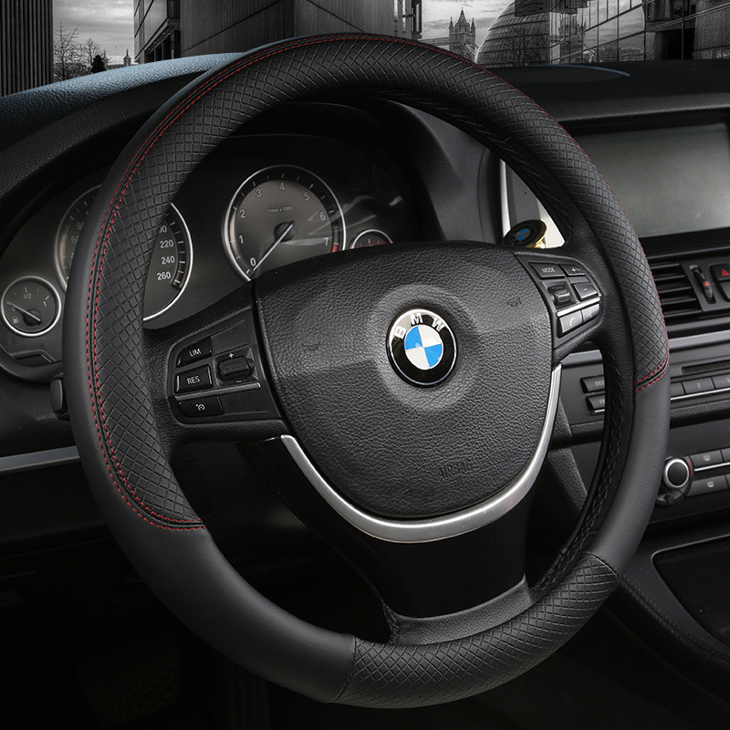 คลาสสิก PU หนังฉีกขาดพวงมาลัยรถเฉพาะรุ่นรถใช้ได้กับ E60 Mazda CX5 Axela Vezel Jinke Cla BMW CX30 Breathable