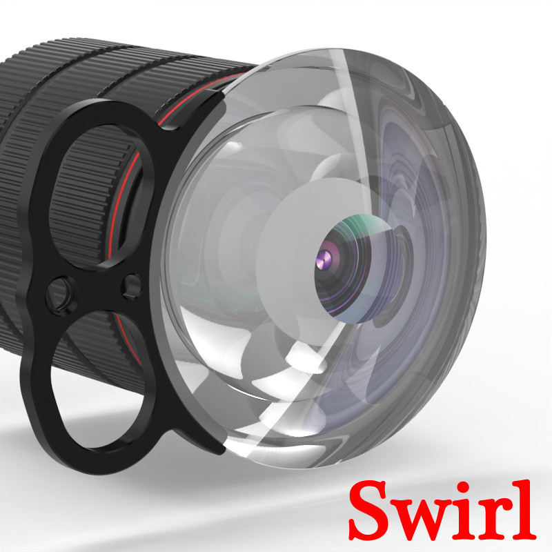 เลนส์กล้องเทคนิคพิเศษ Swirl Prism Lens Halo Fx Filter Lens Filter for Photo Video