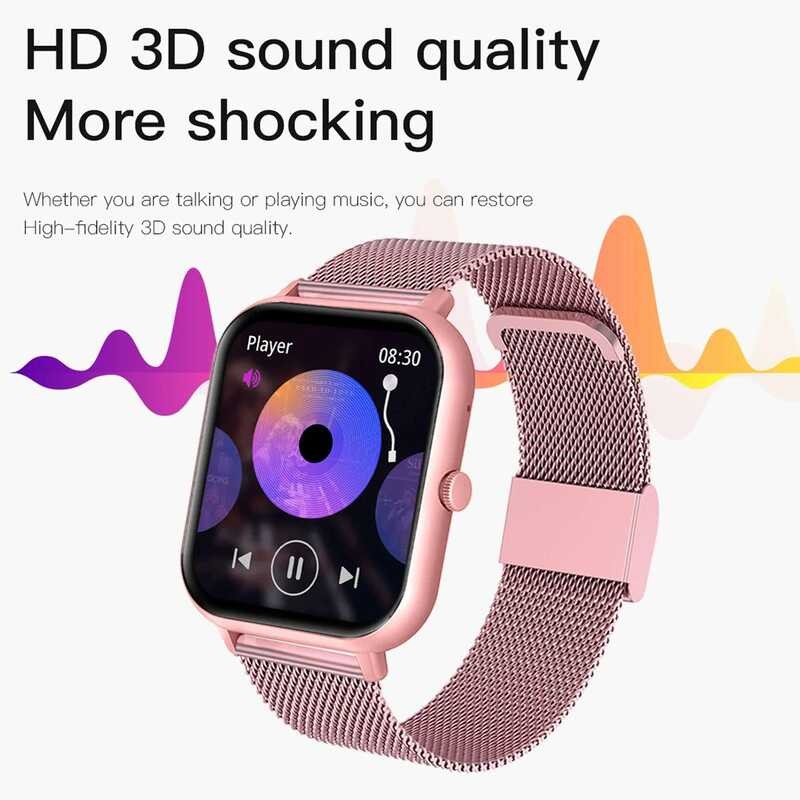 ❥ Xiaomi Call สมาร์ทนาฬิผู้หญิง Custom Dial Smartwatch สําหรับ Android IOS บลูทูธกันน้ํานาฬิเพล