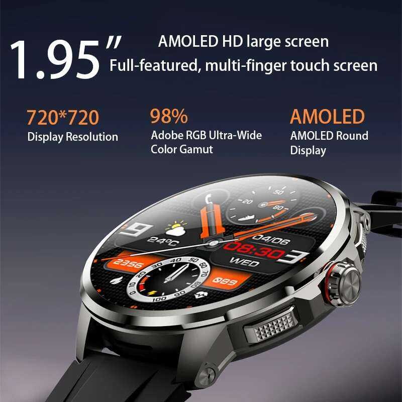 ❥ GOLDENSPIKE H99 นาฬิกาอัจฉริยะนาฬิกา 1.95 นิ้ว 720*720 Amoled Smartwatch 190 ° การเชื่อมต่อแอ