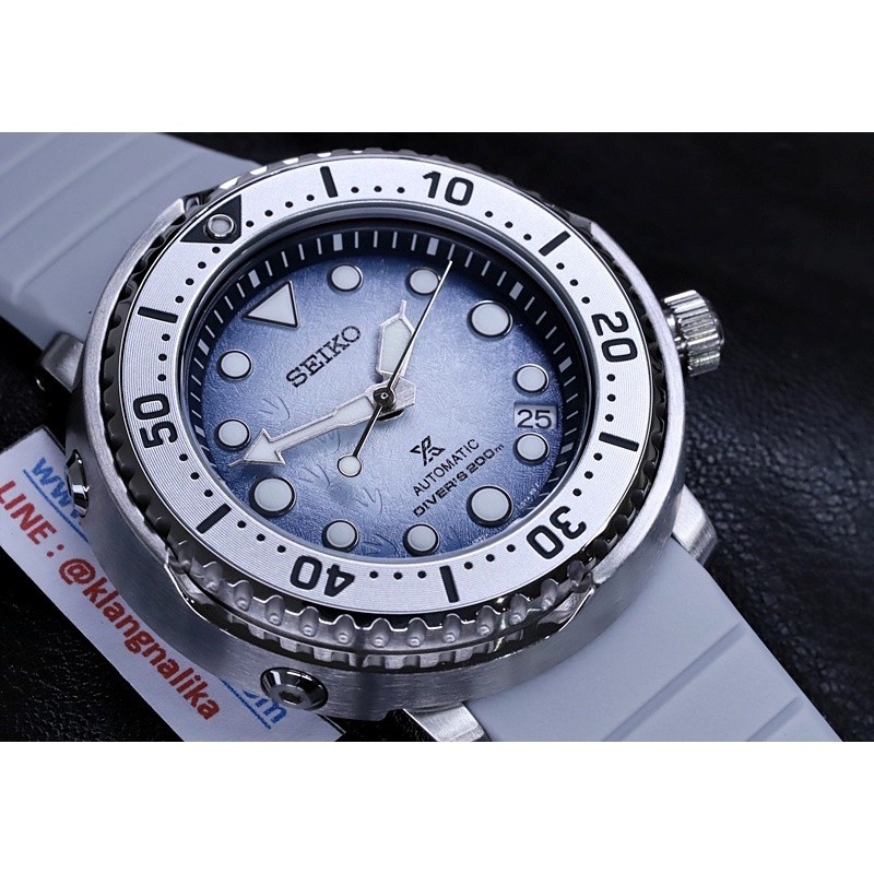 ♞,♘,♙(แถมกล่องแบบพกพา ) นาฬิกา Seiko Prospex Antarctica Tuna 'Save the Ocean'รุ่น SRPG59 / SRPG59K