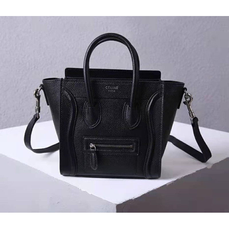 ♞Celine Luggage nano bag(Ori) size 20 cm. สินค้าจริงตามรูป งานสวยงาม หนังแท้