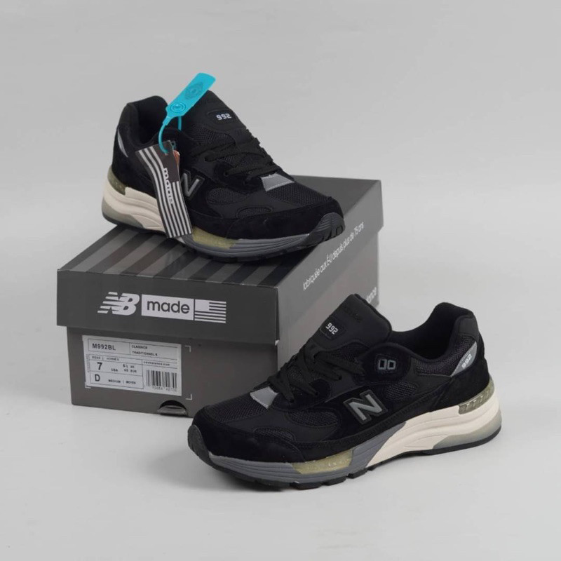 Sepatu New Balance 992BL Black Grey