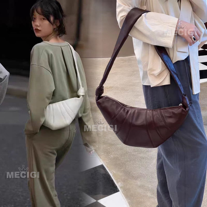 French Genuine Leather shoulder Bag Women Lemaire Croissant Bag cowhide Dumpling Bag Fashion Chest