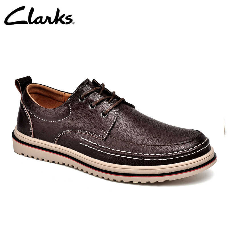 Cambro ❤ Clarks_ของสะสม ❤ Step Lace รองเท้าสลิปออนหนังสีน้ำตาลเ
