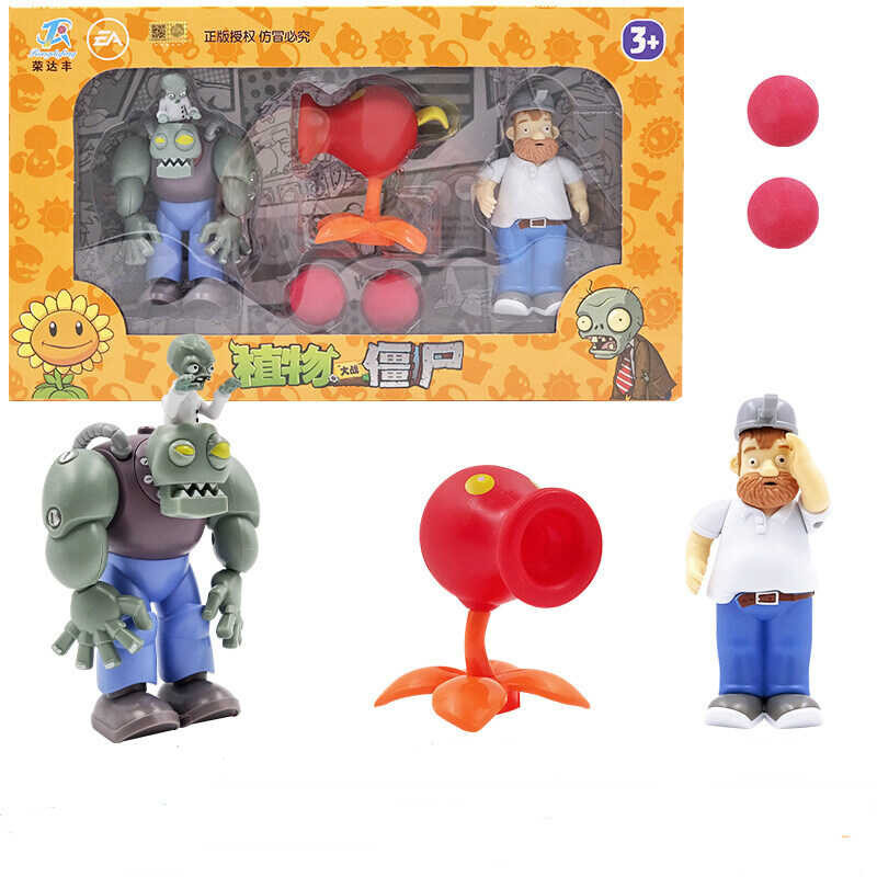 Styles 8 Plants Vs Zombie 2 Anime Figure Soft Rubber Full Model Dolls Toys Gift For Ejection Anime